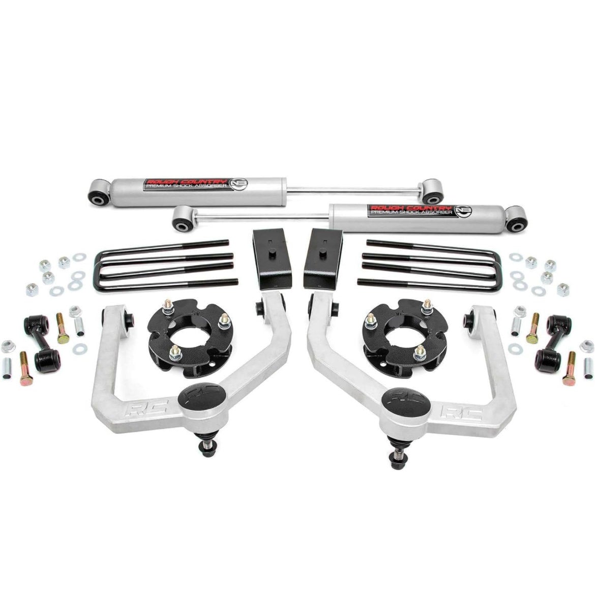 Rough Country 3"/1" Strut Spacer Lift Kit 20042024 Nissan Titan High